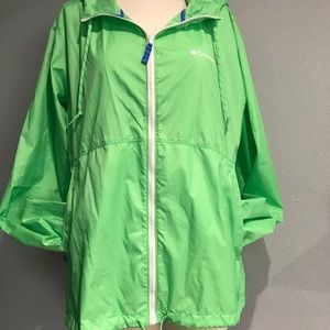 Columbia Green Windbreaker
